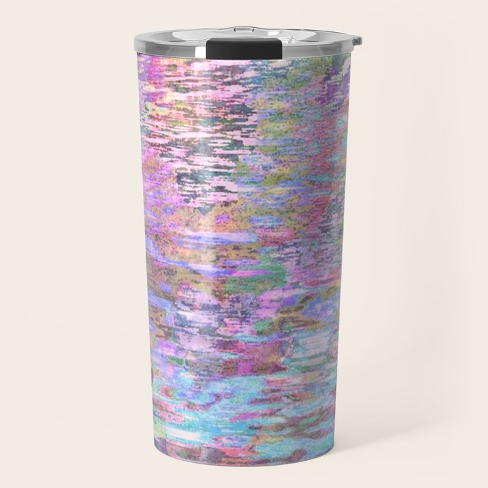 Pastel Pond Pink Glow Travel Mug Gallery Image 1