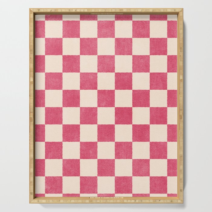 CHECKER - 001 - Dragonfruit Serving Tray Gallery Image 1