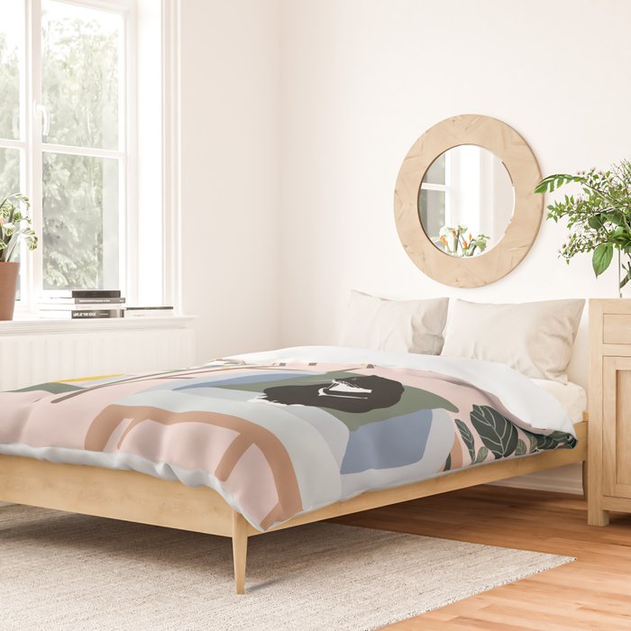 cat chilling out in the living room Duvet Cover Gallery Image 2