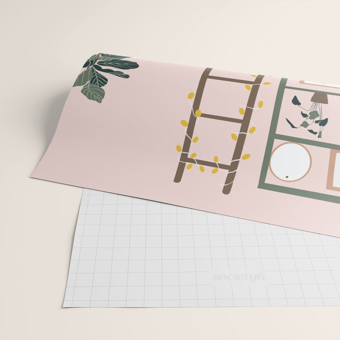 cat chilling out in the living room Wrapping Paper Gallery Image 2