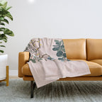 cat chilling out in the living room Throw Blanket Gallery Image 1