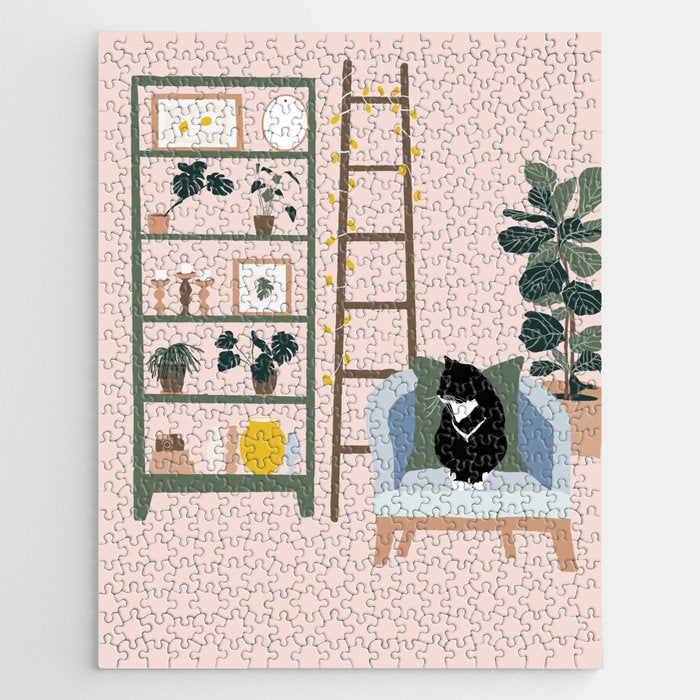 cat chilling out in the living room Jigsaw Puzzle Gallery Image 1