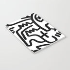 Graffiti Street Art Black and White Notebook Gallery Image 3