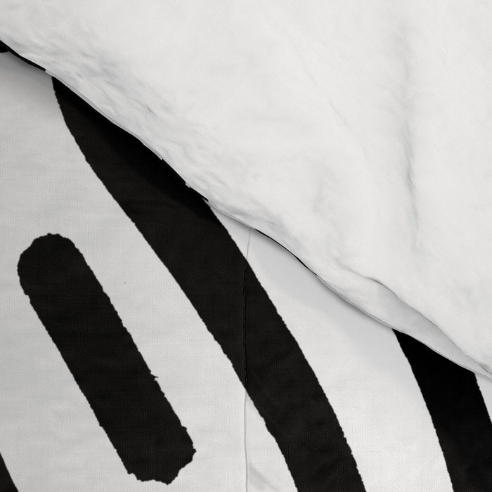Graffiti Street Art Black and White Comforter Gallery Image 4