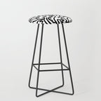 Graffiti Street Art Black and White Stool Gallery Image 1