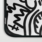 Graffiti Street Art Black and White Laptop Sleeve Gallery Image 3