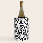 Graffiti Street Art Black and White Wine Chiller Gallery Image 1