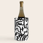 Graffiti Street Art Black and White Wine Chiller Gallery Image 2
