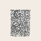 Graffiti Street Art Black and White Wall Hanging Gallery Image 1