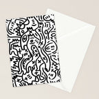Graffiti Street Art Black and White Stationery Card Gallery Image 2
