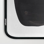 Black And White Minimalist Mid Century Abstract Ink Art Minimal Black Pebbles Paint Laptop Sleeve Gallery Image 3