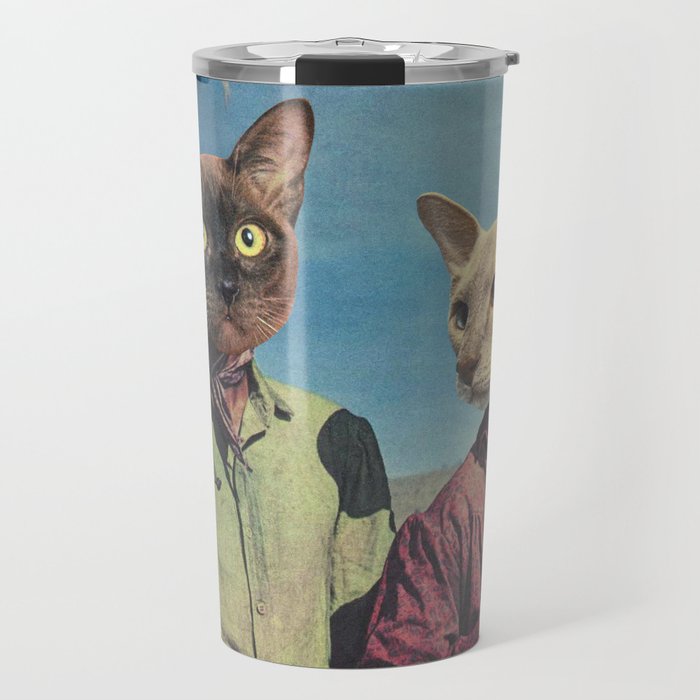 Cowboy Cats - Double trouble Travel Mug Gallery Image 1