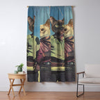 Cowboy Cats - Double trouble Window Curtain Gallery Image 5