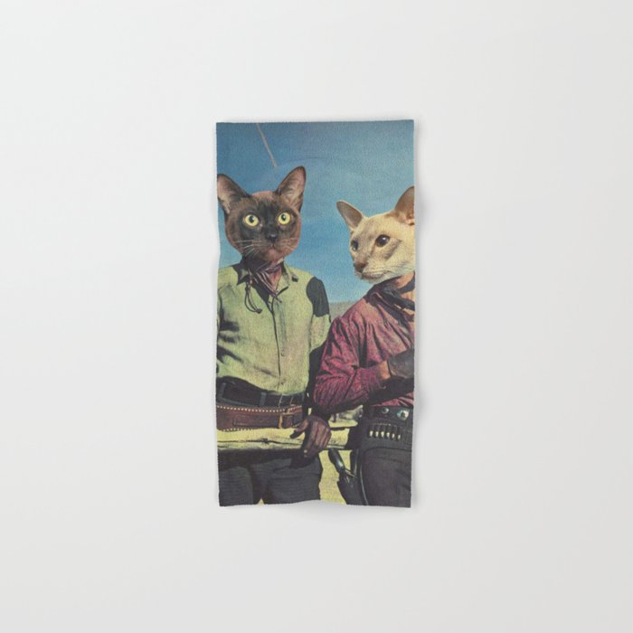 Cowboy Cats - Double trouble Bath Towel Gallery Image 1