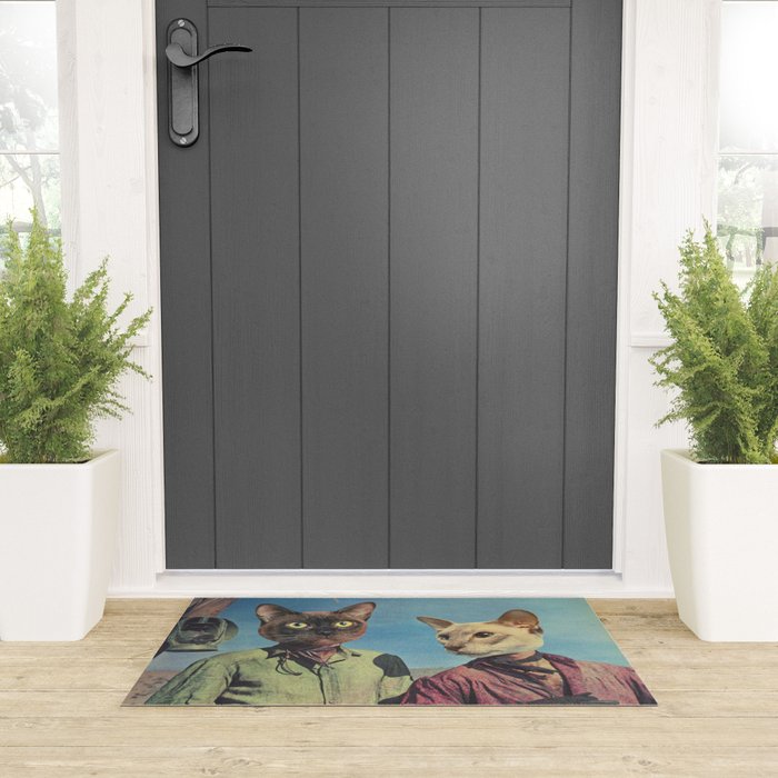 Cowboy Cats - Double trouble Welcome Mat Gallery Image 3