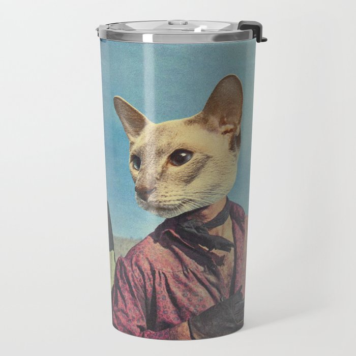 Cowboy Cats - Double trouble Travel Mug Gallery Image 2