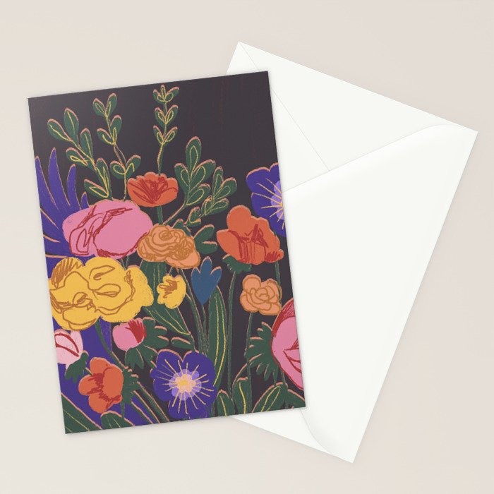Night garden Stationery Card Gallery Image 2