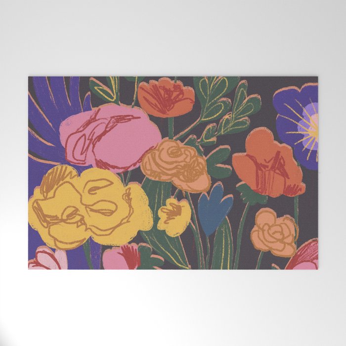 Night garden Welcome Mat Gallery Image 1