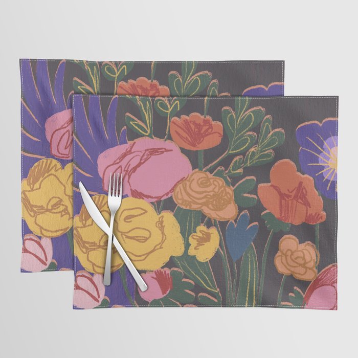 Night garden Placemat Gallery Image 1