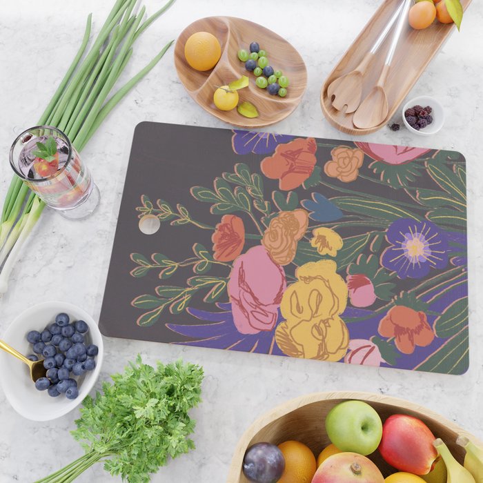 Night garden Cutting Board Gallery Image 2
