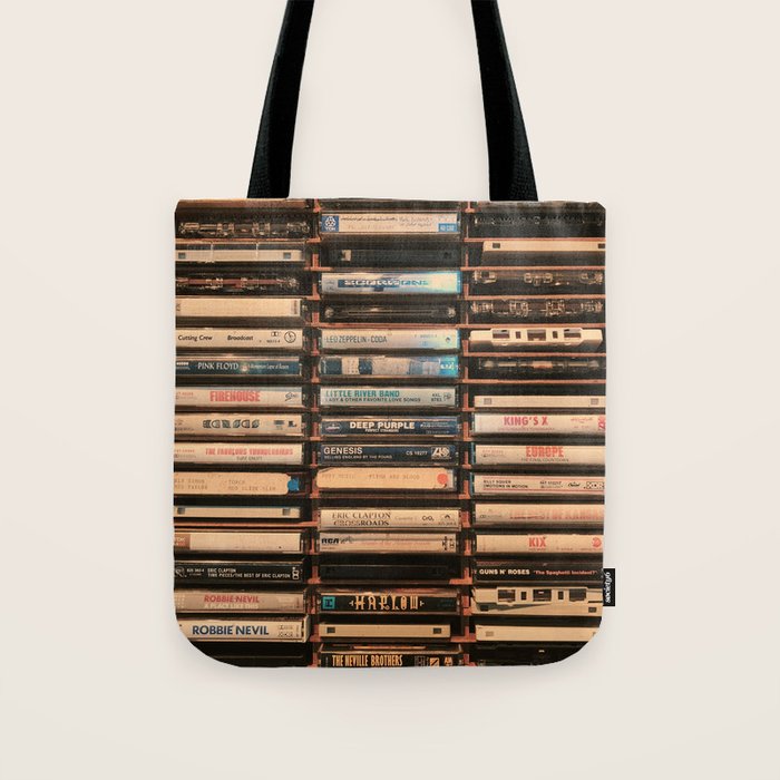 Vintage Cassettes (Color) Tote Bag Gallery Image 1