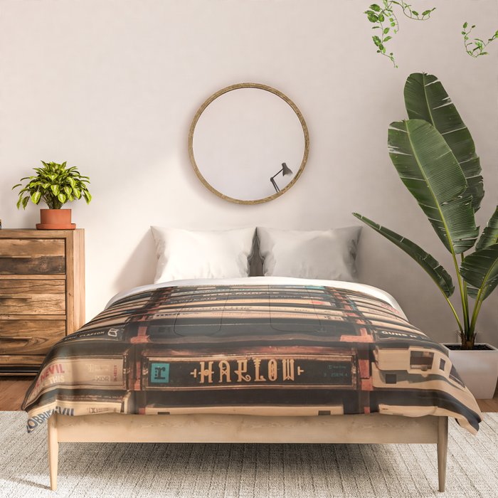 Vintage Cassettes (Color) Comforter Gallery Image 3