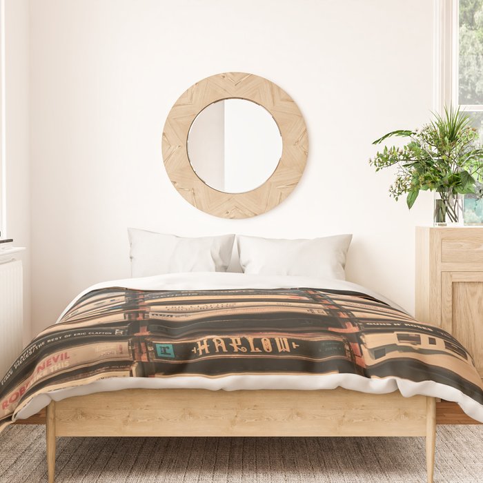 Vintage Cassettes (Color) Duvet Cover Gallery Image 3