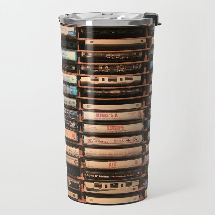 Vintage Cassettes (Color) Travel Mug Gallery Image 2
