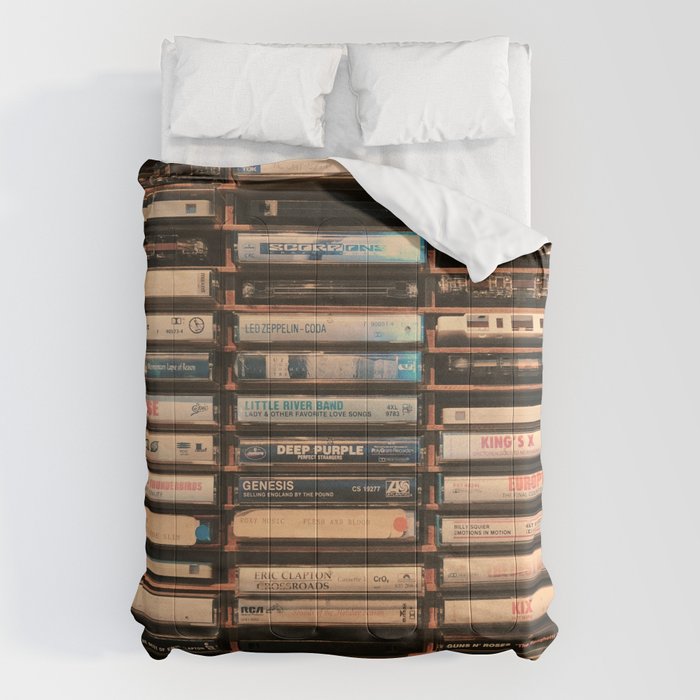 Vintage Cassettes (Color) Comforter Gallery Image 6