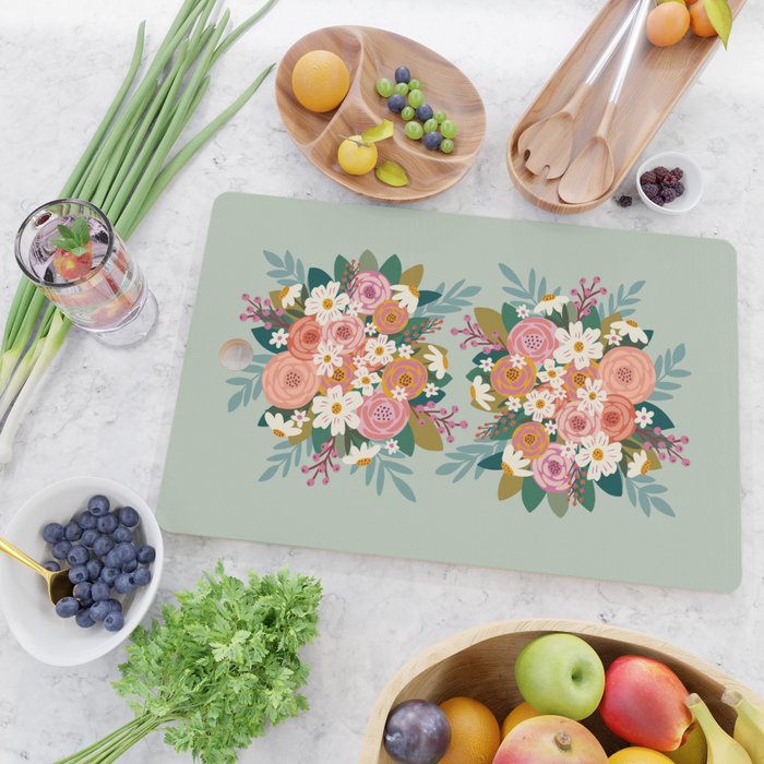 Summer Bouquet  Cutting Board Gallery Image 2