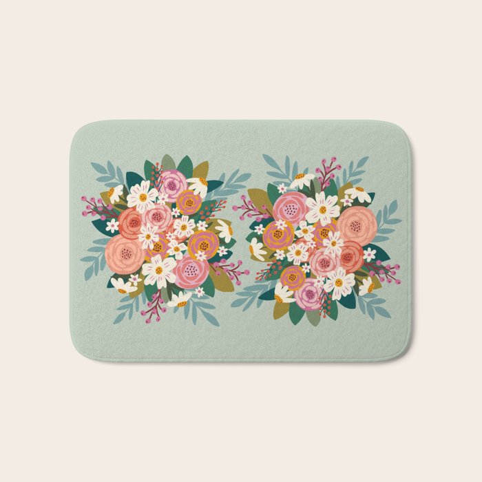 Summer Bouquet  Bath Mat Gallery Image 1