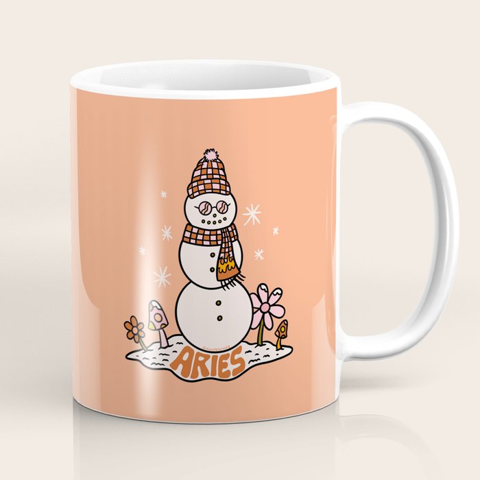Aries Snowman Coffee Mug Gallery Image 1