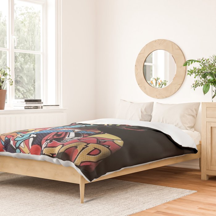 Medusa pop art Duvet Cover Gallery Image 2