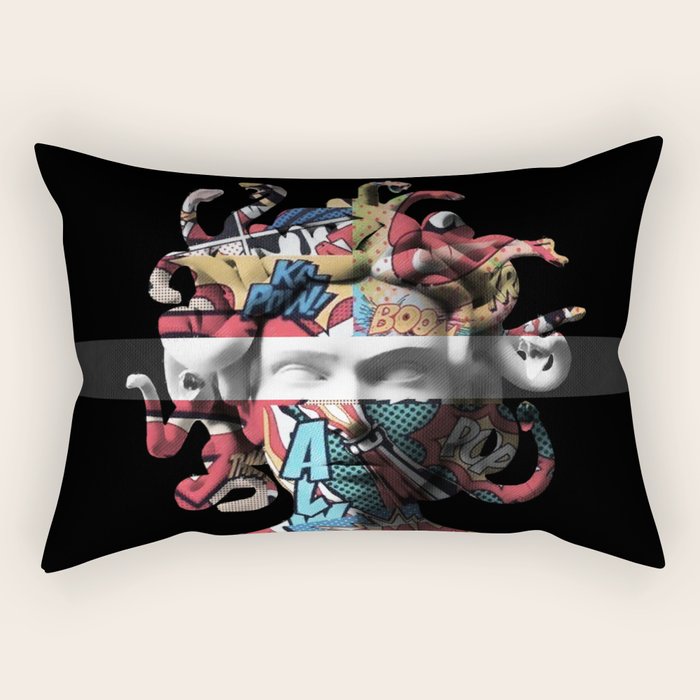 Medusa pop art Rectangular Pillow Gallery Image 2