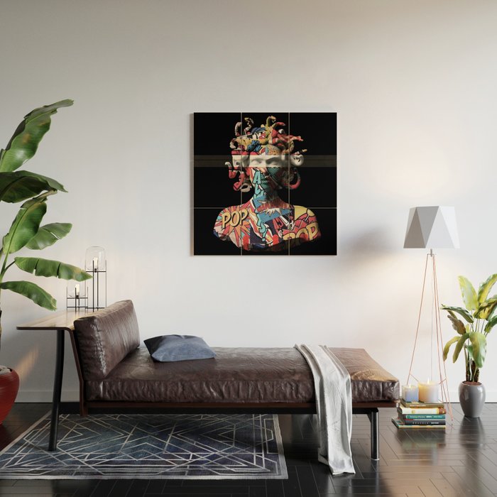 Medusa pop art Wood Wall Art Gallery Image 2