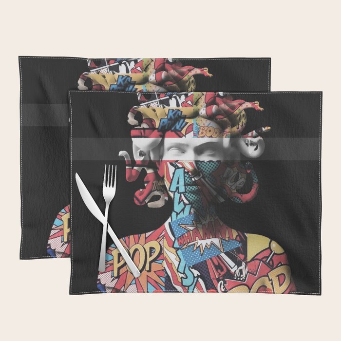 Medusa pop art Placemat Gallery Image 1
