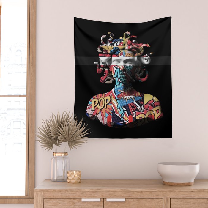 Medusa pop art Wall Tapestry Gallery Image 2