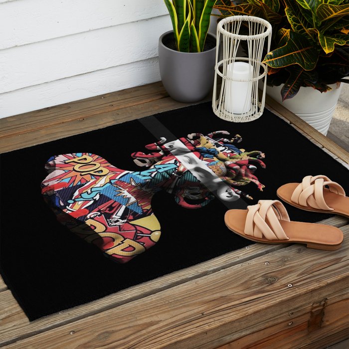 Medusa pop art Outdoor Rug Gallery Image 2