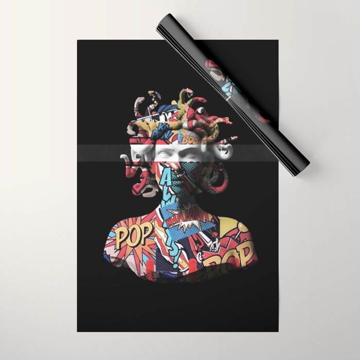 Medusa pop art Wrapping Paper Gallery Image 1
