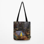 Tom Thomson Campfire 1916 Canadian Landscape Artist Tote Bag Gallery Image 2