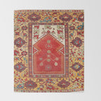 Milas Southwest Anatolian Niche Rug Print Throw Blanket Gallery Image 2