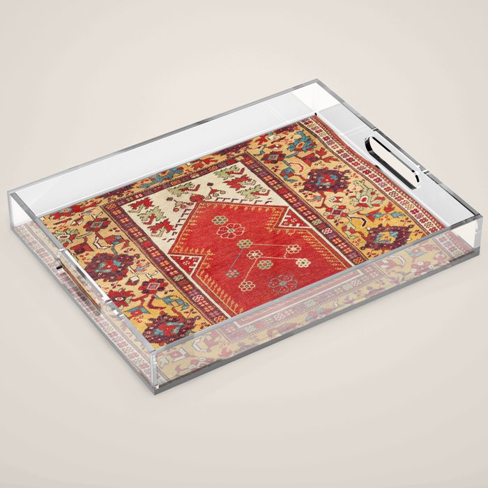 Milas Southwest Anatolian Niche Rug Print Acrylic Tray Gallery Image 1