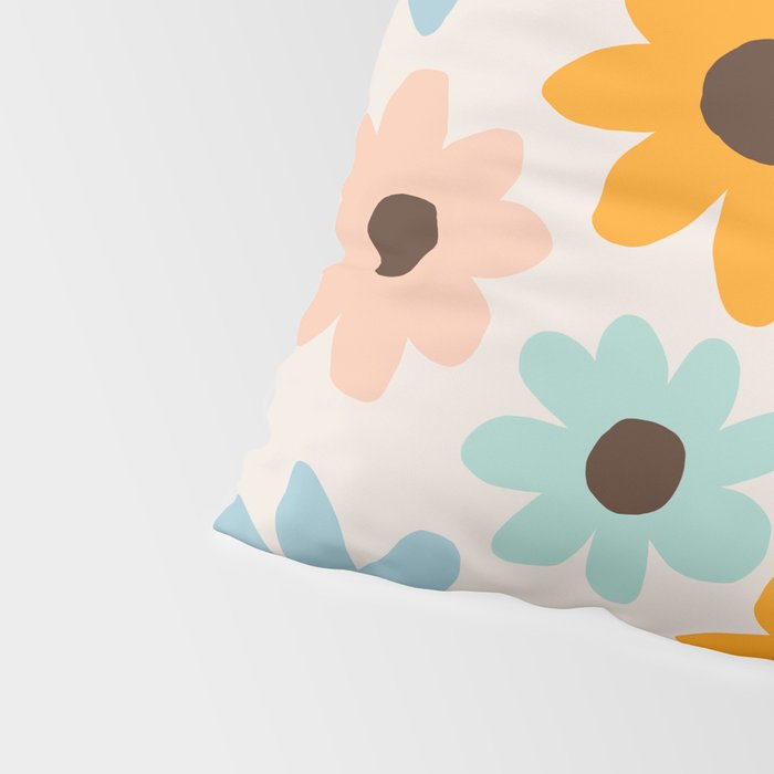 Retro Bloom 2 Pillow Sham Gallery Image 4