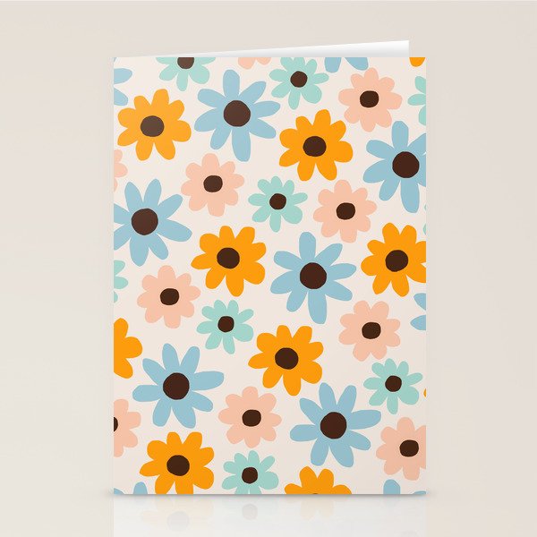 Retro Bloom 2 Stationery Card Gallery Image 2