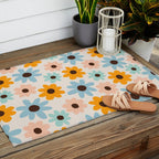 Retro Bloom 2 Outdoor Rug Gallery Image 2
