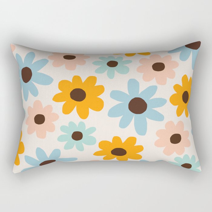 Retro Bloom 2 Rectangular Pillow Gallery Image 1