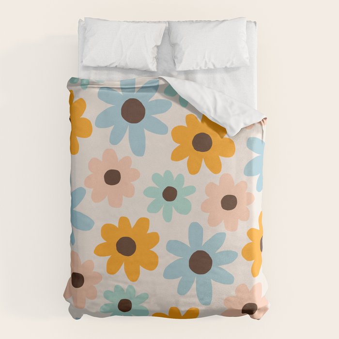 Retro Bloom 2 Duvet Cover Gallery Image 6