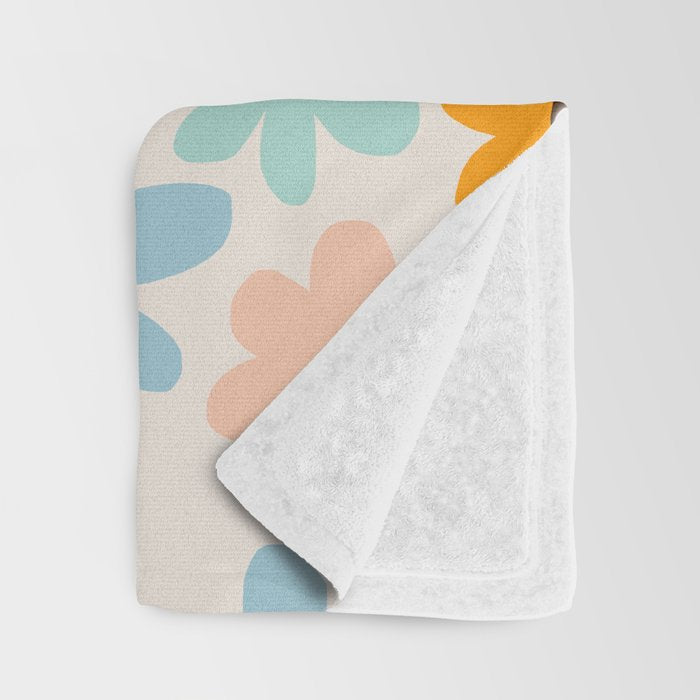 Retro Bloom 2 Throw Blanket Gallery Image 3
