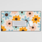 Retro Bloom 2 Desk Mat Gallery Image 1