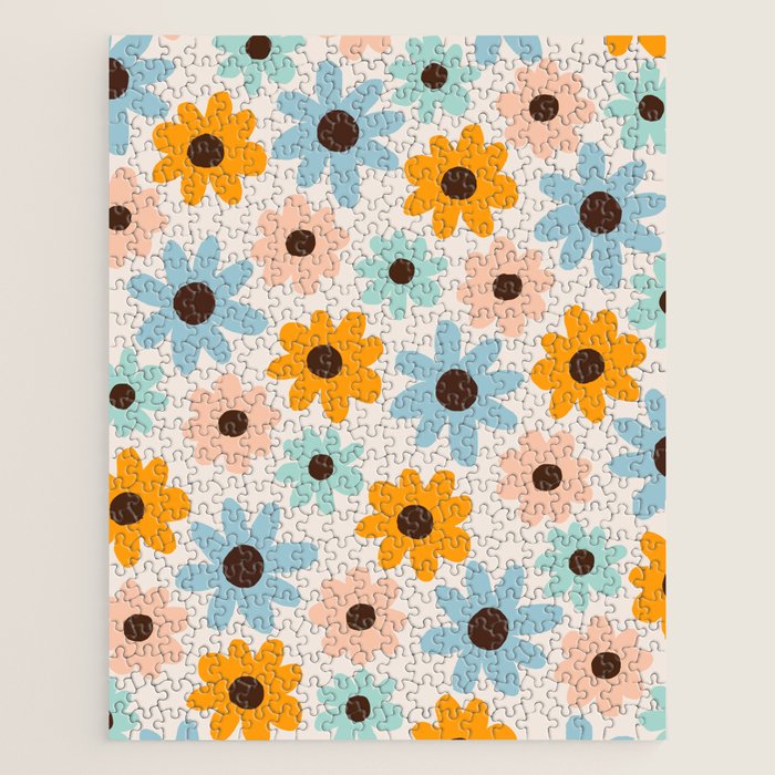 Retro Bloom 2 Jigsaw Puzzle Gallery Image 1